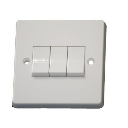 Crabtree 3G 2 Way Plate Switch