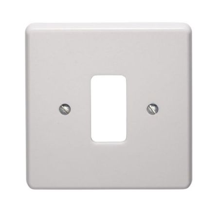 Crabtree 1G 1-Mod White Grid Plate