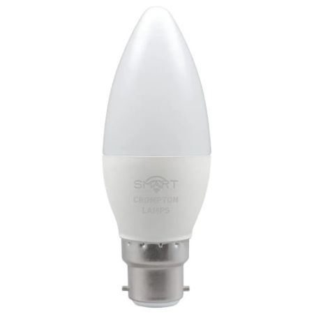 Smart LED Candle 5w=40w=470lm. BC Dimmable Warm White Pearl