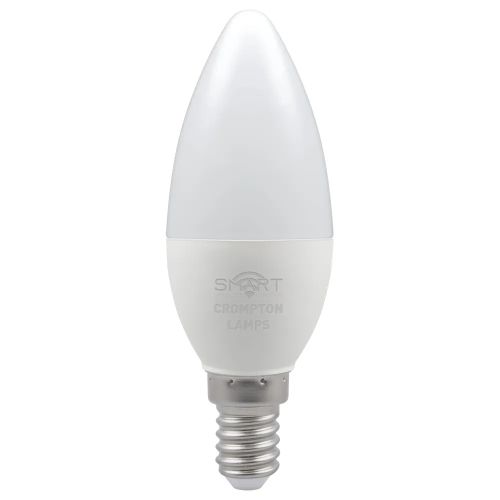 Smart LED Candle 5w=40w=470lm. SES Dimmable Warm White Pearl