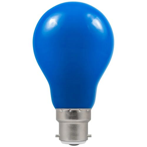 LED Coloured GLS BC 1.5w=240v Blue