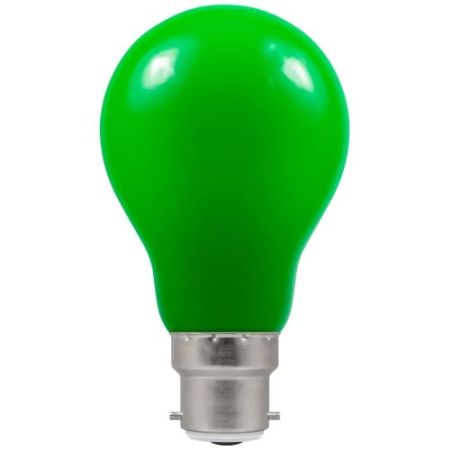 LED Coloured GLS BC 1.5w=240v Green