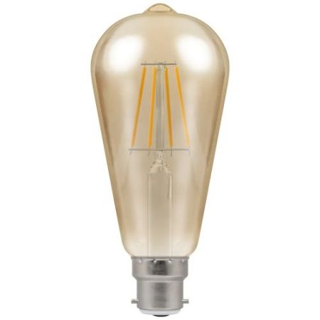 7.5w LED BC Extra Warm White Dimmable Antique Bronze Filament Squirel Lamp
