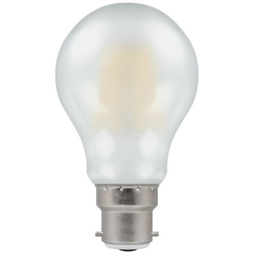 LED GLS 5w=40w=470lm BC Filament Duo Dimmable Warm White Pearl