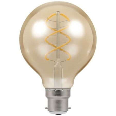 LED BC G80 6w Fil Ant Bronze Dimmable