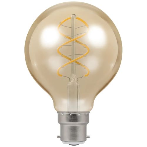 LED BC G80 6w Fil Ant Bronze Dimmable