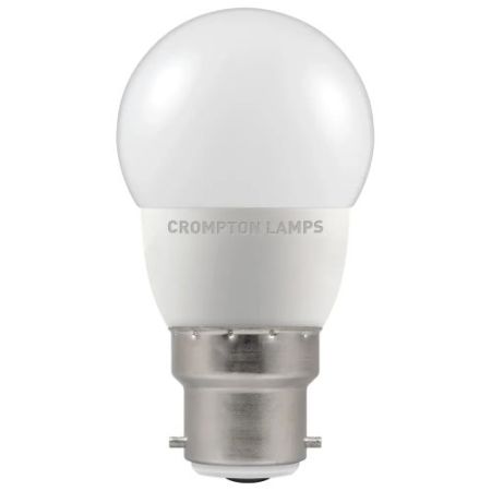 Crompton 5.5w 4000k BC Golfball LED Dimmable Opal