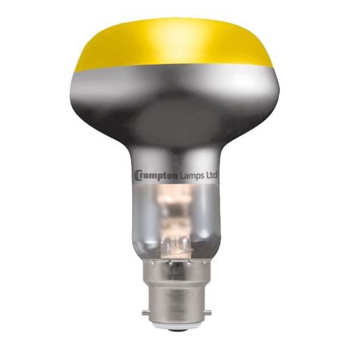 Crompton R80 60w BC Yellow