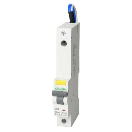 Danson 20A 30ma Type.A C-Type RCBO Compact