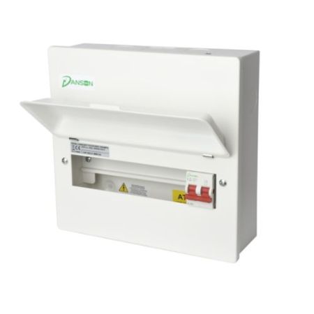 Danson Metal 8-Module (4 Way) 100A M/Switch Board With Spd