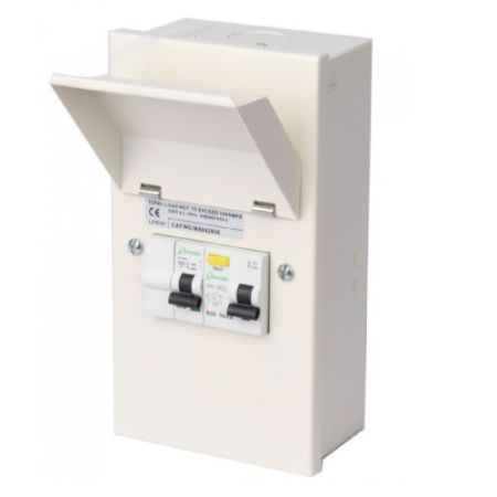 Danson Metal Shower Consumer Unit (1x63A RCD + 1 X 50a MCB)