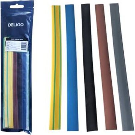 Mixed Colours 15pc X 250mm 26mm-12.6mm Heat Shrink