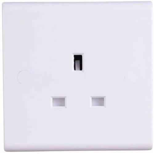 Deta Slimline 1G Un-Switched Socket
