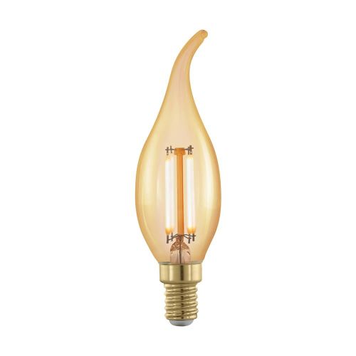 Eglo 11699 SES LED Bent Tip Candle Dimmable 4w W/W Gold