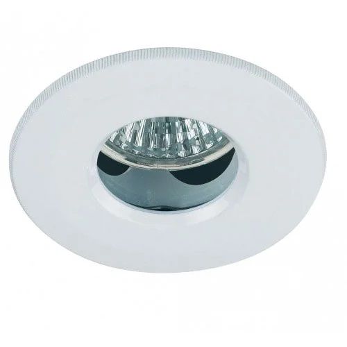 Endon El-IP-2000-Wh Mains Voltage Bathroom Downlight White Finish IP65 Rated
