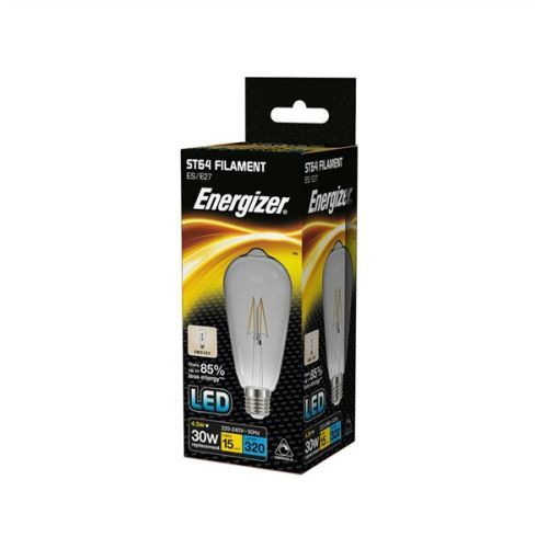 Energizer LED St64 ES 4.5w=320l=30w Fil Smokey Cool White 4000k Dimm