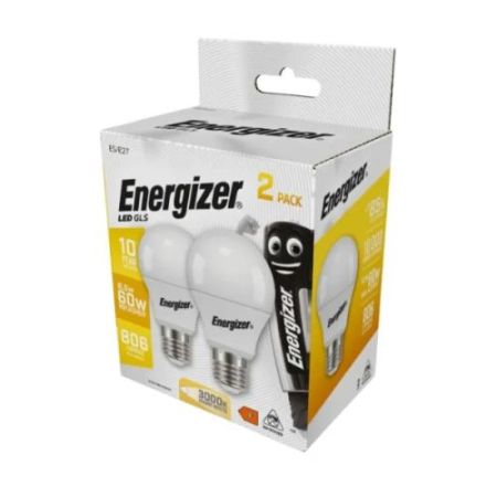 Energizer LED GLS E27 (Es) 806lm 8.2w 3,000k (Warm