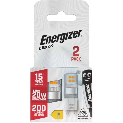 Energizer LED 1.8w G9 Daylight - 2pk