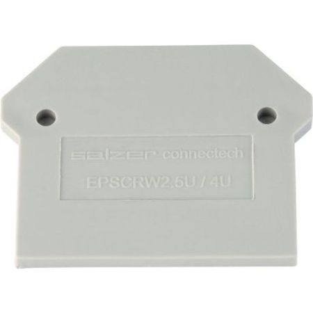 Europa 2.5/4mm Grey Terminal End Stop