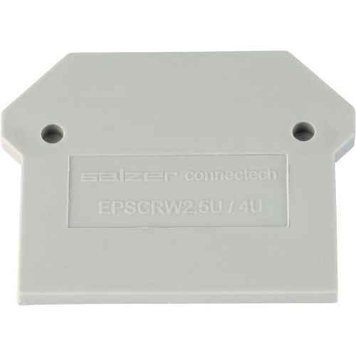 Europa 2.5/4mm Grey Terminal End Stop