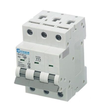 Europa 16a C-Type Triple Pole MCB