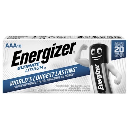 Eveready Lr03 (Aaa) Ultimate Lithium (Pk.10)