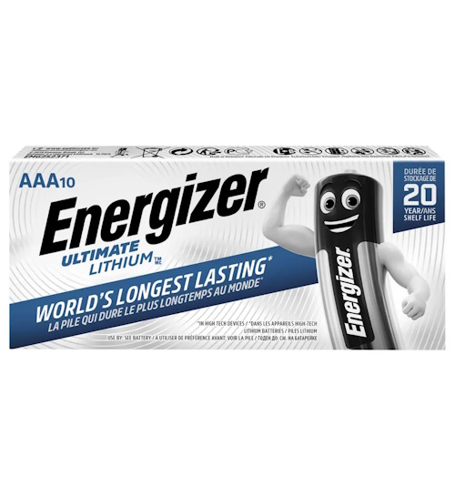 Eveready Lr03 (Aaa) Ultimate Lithium (Pk.10)