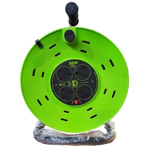 Lyvia 50m 13A 4-Socket Metal Frame Reel M950