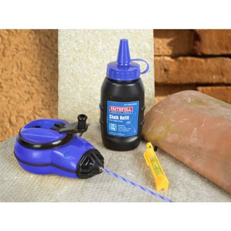 Faithfull Plastic Chalk Line Kit 30m