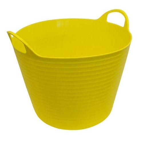 Faithfull 42l Yellow Flexible Tub