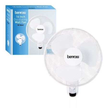 Benross 16" Oscilating Wall Fan