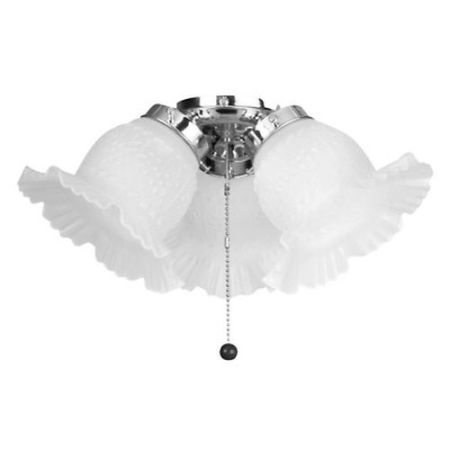 Fantasia Savoy 3-Lt Stainless Steel Ftg Inc Shades