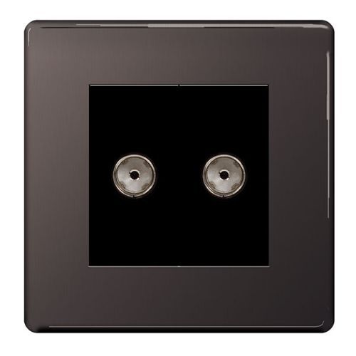Bg 1G Coaxial Point Black Nickel Face Plate