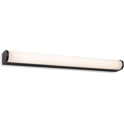 Firstlight Bravo LED Wall Light - 600mm Black With Opal White Polycarbonate Diffuser