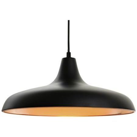 Firstlight Curtis Pendant Matt Black With Matt Copper Inside