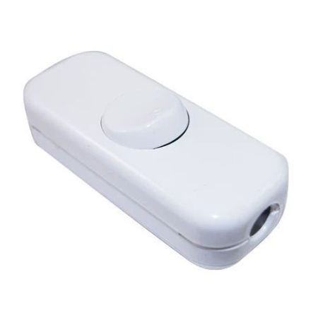 10A In Line Switch White