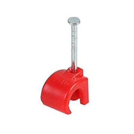 Red 7mm Round Cable Clip (Tbd)