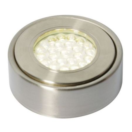 Forum Laghetto 1.5w 4000k LED Satin Chrome Surface/Recessed Cabinet Light
