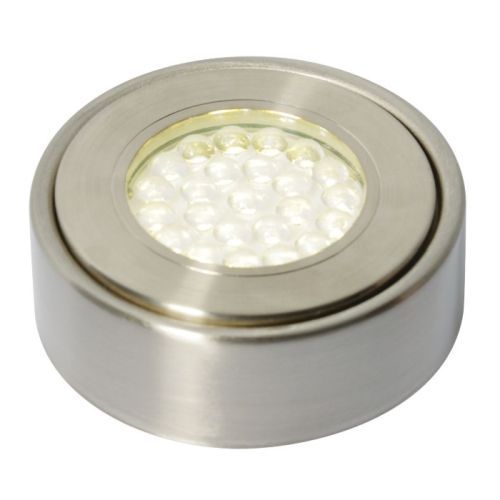 Forum Laghetto 1.5w 4000k LED Satin Chrome Surface/Recessed Cabinet Light