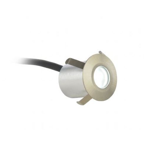 Forum Ohio Satin Nickle Round Recessed Deck/Plinth LED 3000k