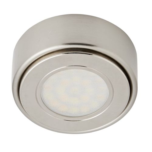Forum Ellen Round LED CCT Under Unit Satin Nickle Light