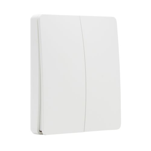 Forum 2-Channel Self-Powered White Wall Switch Kinetic