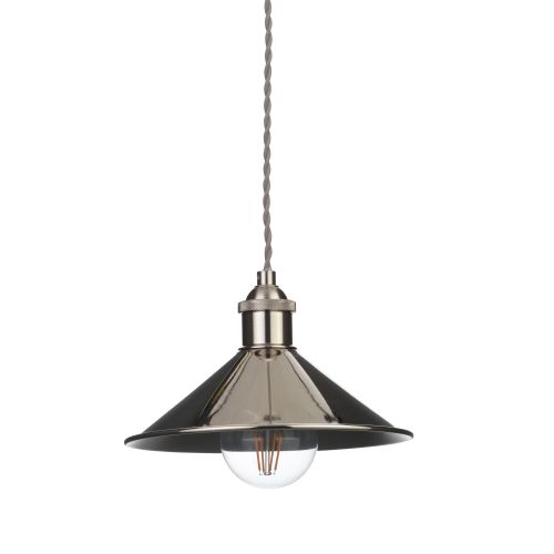 Forum Rigel Small Conical Diner Shade Polished Nickel