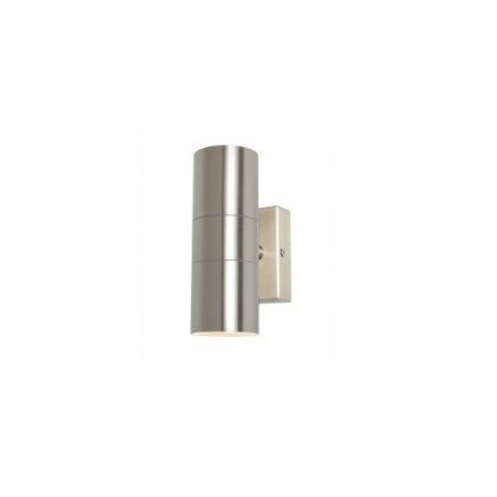 Forum Leto Up/Down Light GU10 Stainless Steel (Sq Base)