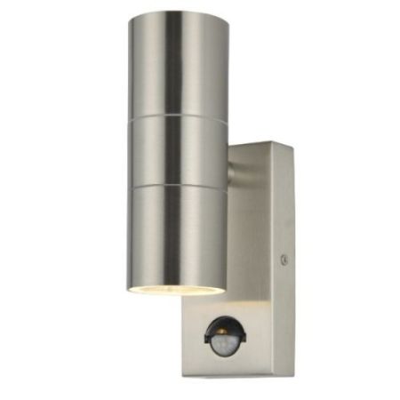 Forum Leto Up/Down C/W PIR Stainless Steel