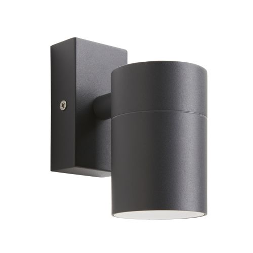 Forum Leto GU10 IP44 Fixed Up Or Down Anthracite Wall Light