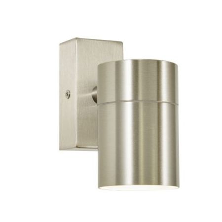 Forum Leto Fixed Up Or Down GU10 Wall Light IP44 Sst Stainless Steel