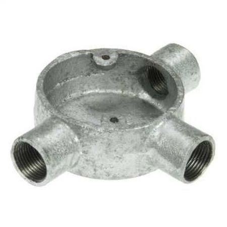 25mm Galv 3 Way T-Box