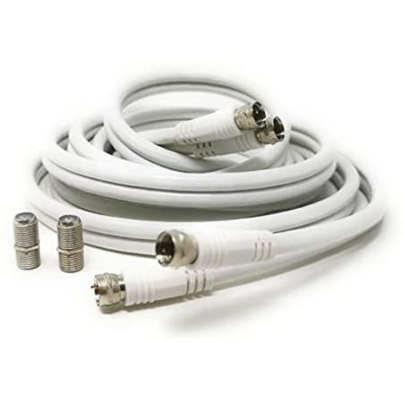 Twin Satellite Cable White 10x5mm 250m