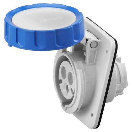 Gewiss Gw62238h 32A 240v 2p + E IP67 Panel Socket